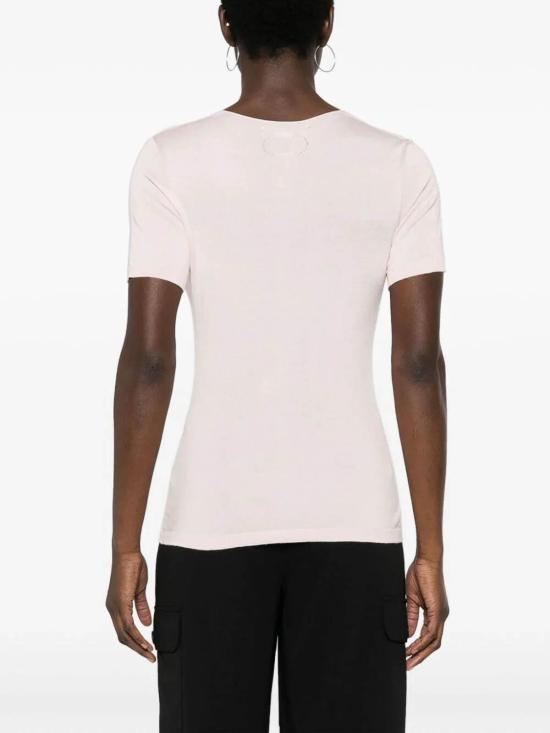  트윈세트 반팔 티셔츠 241TP347100178 Nude Neutrals - TWINSET