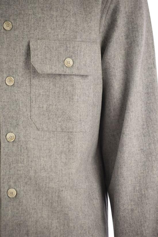  브루넬로 쿠치넬리 긴팔 셔츠 M038P0720C511 Light Grey - BRUNELLO CUCINELLI