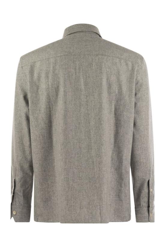  브루넬로 쿠치넬리 긴팔 셔츠 M038P0720C511 Light Grey - BRUNELLO CUCINELLI