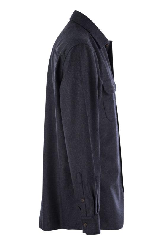  브루넬로 쿠치넬리 긴팔 셔츠 M038P0720C532 Blue - BRUNELLO CUCINELLI