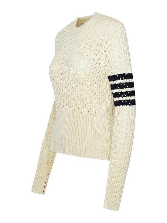  톰브라운 스웨터 FKA445AY1024100 Cream - THOM BROWNE