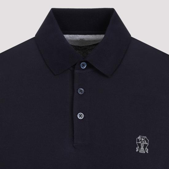  브루넬로 쿠치넬리 반팔 티셔츠 ME8548770CK781 Blue - BRUNELLO CUCINELLI