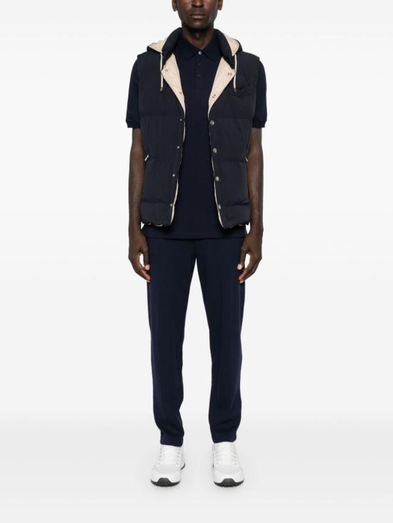  브루넬로 쿠치넬리 반팔 티셔츠 ME8548770CK781 Blue - BRUNELLO CUCINELLI