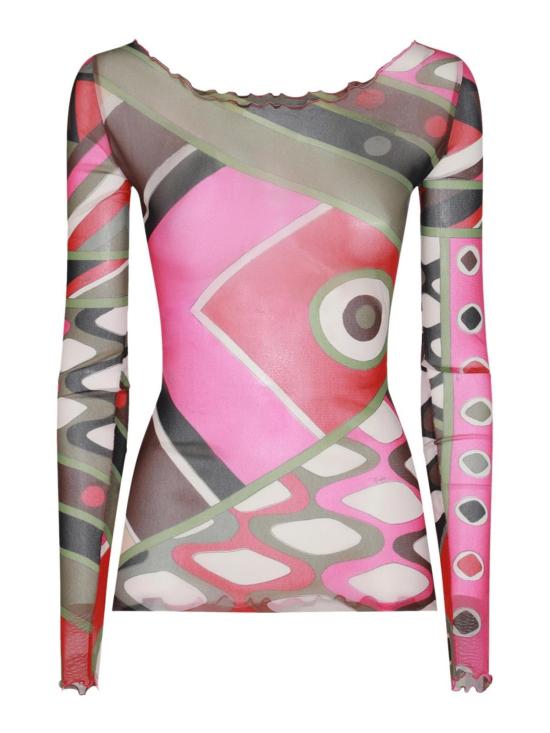  에밀리오푸치 반팔 티셔츠 4HJM464H759020 Nude Neutrals