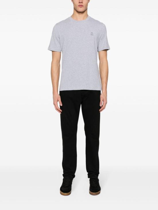  브루넬로 쿠치넬리 반팔 티셔츠 M0B138440CT883 Grey - BRUNELLO CUCINELLI