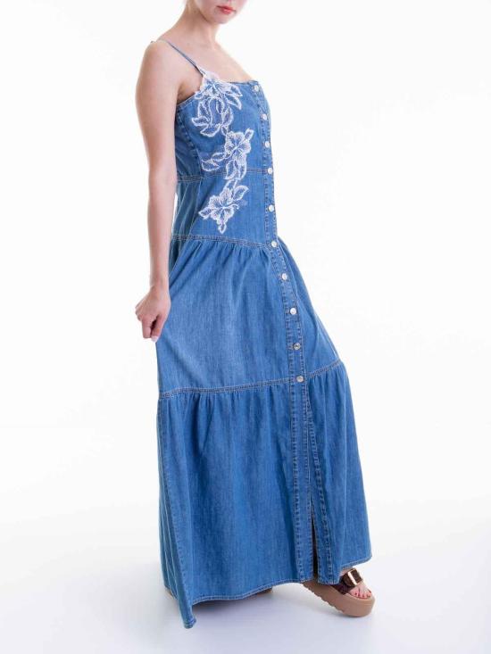  에르마노 설비노 데님 원피스 D44EQ019EJ1MF157 Light Wash - ERMANNO SCERVINO