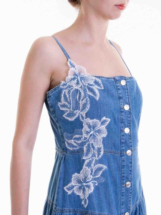  에르마노 설비노 데님 원피스 D44EQ019EJ1MF157 Light Wash - ERMANNO SCERVINO