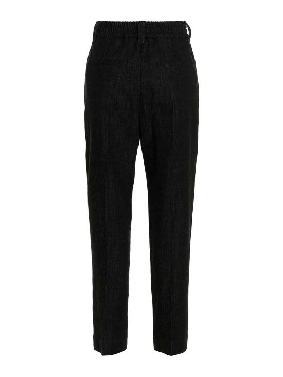  브루넬로 쿠치넬리 스트레이트 팬츠 M0F28P5823C7081 Black - BRUNELLO CUCINELLI