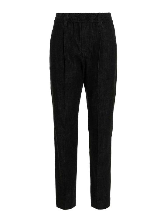  브루넬로 쿠치넬리 스트레이트 팬츠 M0F28P5823C7081 Black