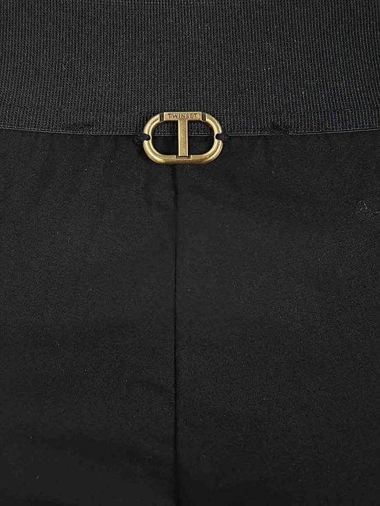  트윈세트 스트레이트 팬츠 241TT207100006 Black - TWINSET