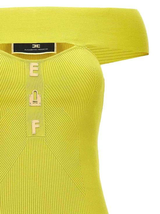  엘리자베타프랜치 숏 원피스 AM68B42E2271 Yellow - ELISABETTA FRANCHI