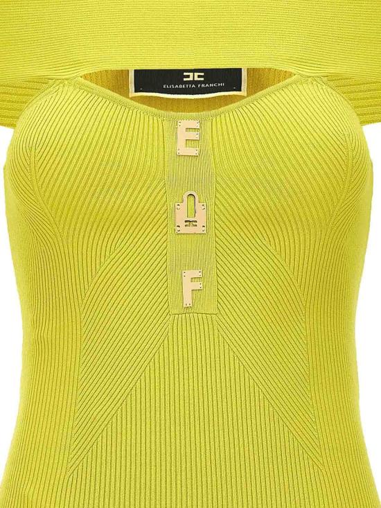  엘리자베타프랜치 숏 원피스 AM68B42E2271 Yellow - ELISABETTA FRANCHI