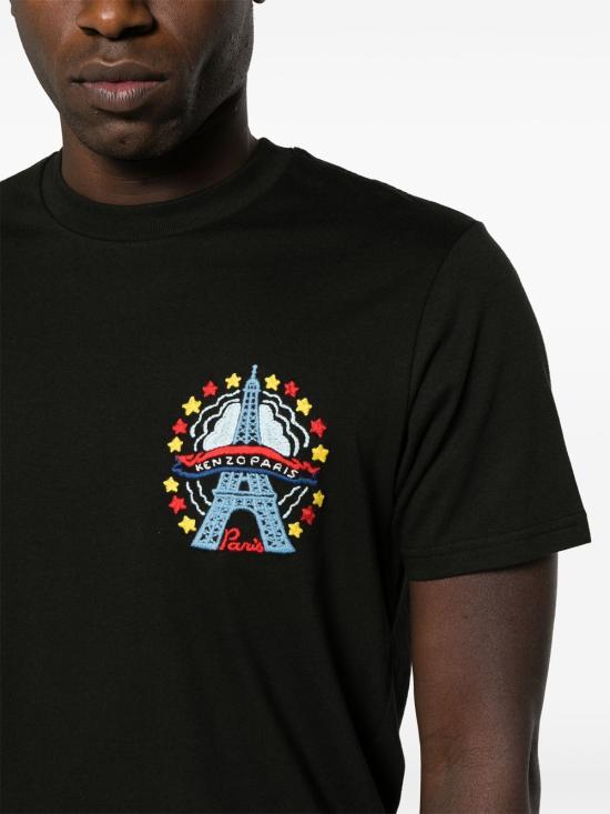  겐조 반팔 티셔츠 FE55TS2714SG 99J NOIR - KENZO