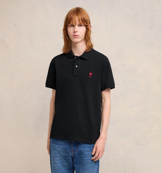  아미 반팔 티셔츠 BFUPL001 Black - AMI