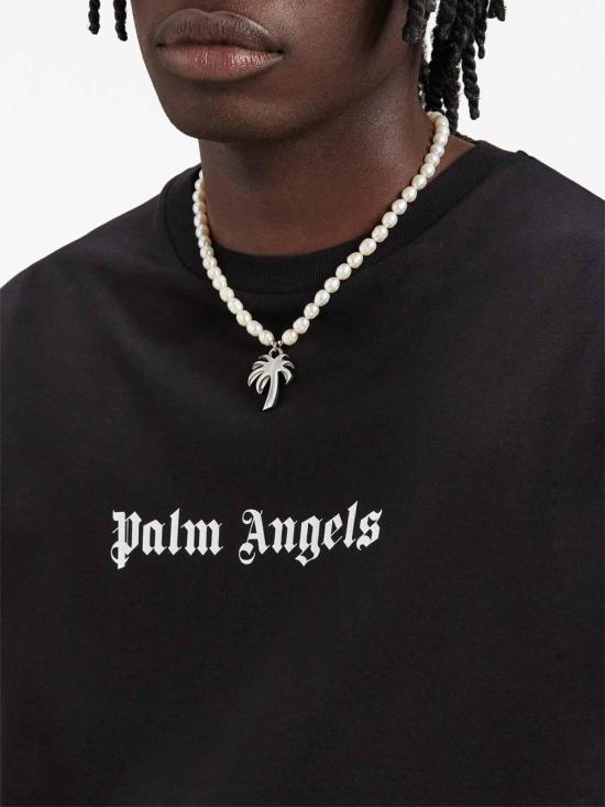  팜앤젤스 스웨터 PMAA089F23JER0021001 Black - PALM ANGELS