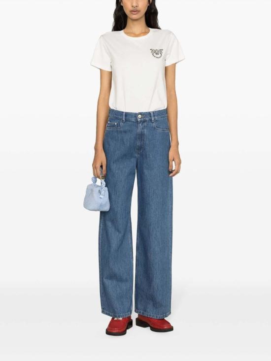  핑코 반팔 티셔츠 103320A1R7Z15 White - PINKO