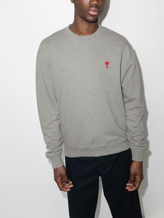  아미 스웨터 BFUSW001 Grey - AMI