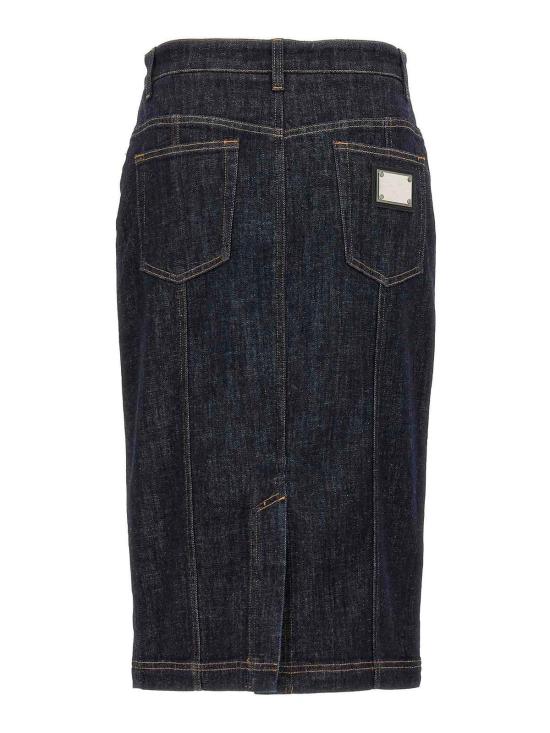  돌체앤가바나 데님 스커트 F4BR8DG8KQ3S9001 Blue - DOLCE & GABBANA