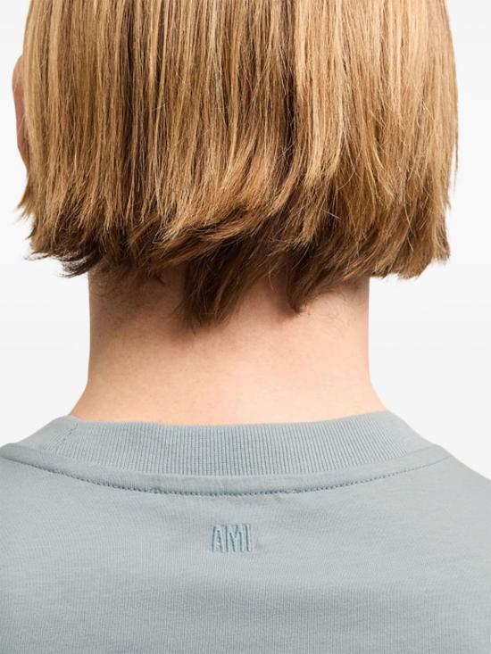  아미 반팔 티셔츠 UTS035 Clear Blue - AMI