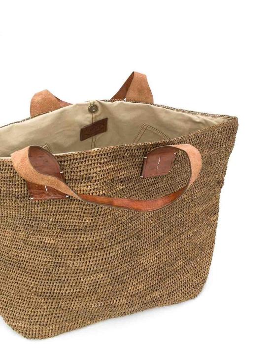  이벨리브 토트백 TOKYOIIDARKTEA Brown - IBELIV