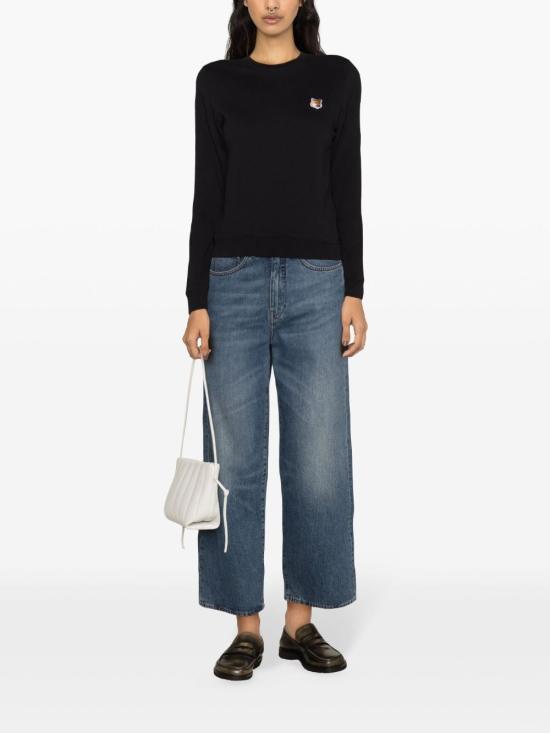  메종키츠네 스웨터 LW00302KM0001P199 Black - MAISON KITSUNE