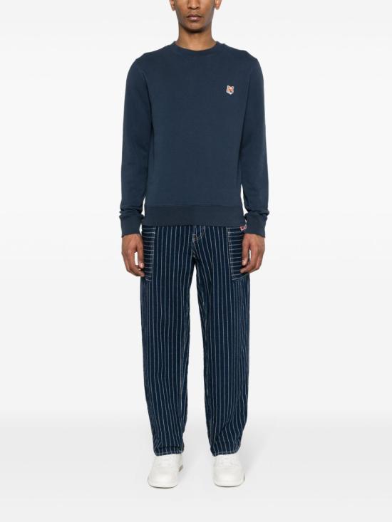  메종키츠네 스웨터 LM00301KM0001P476 Blue - MAISON KITSUNE