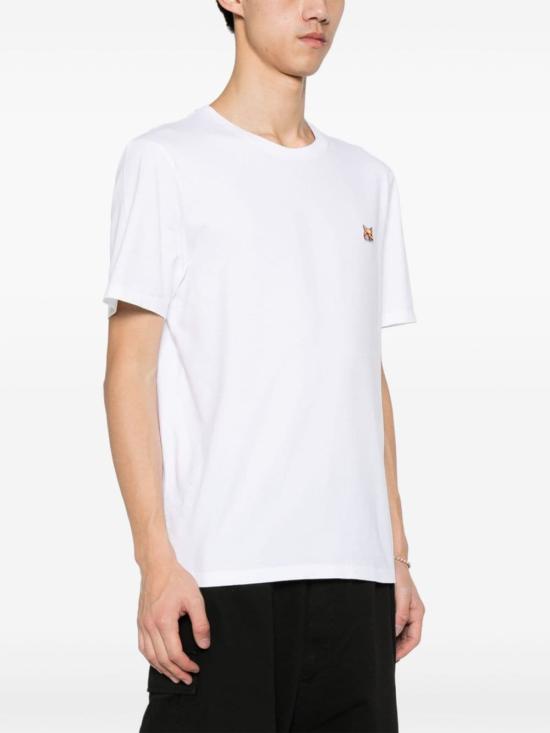 메종키츠네 반팔 티셔츠 LM00104KJ0008P100 White - MAISON KITSUNE