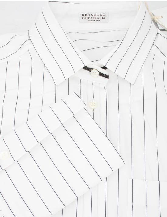 25FW 브루넬로 쿠치넬리 긴팔 티셔츠 MA757NH306 C043 BIANCO LIGNITE - BRUNELLO CUCINELLI