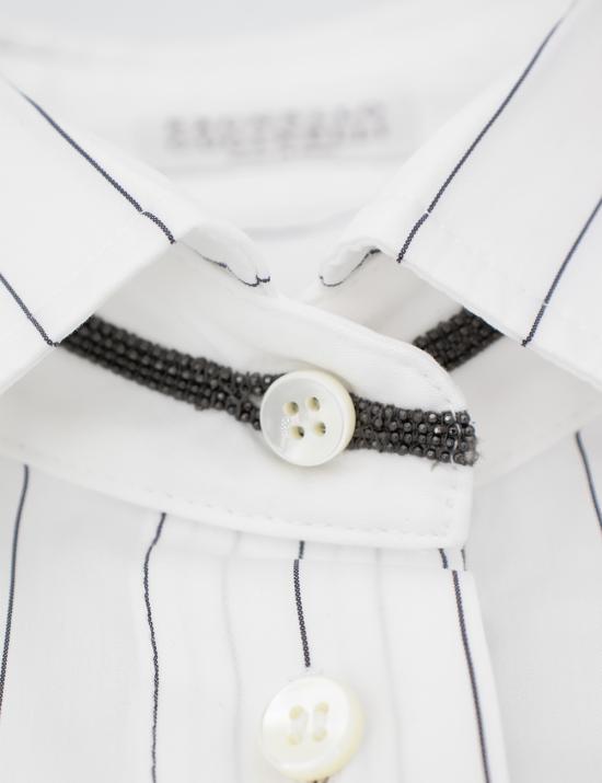 25FW 브루넬로 쿠치넬리 긴팔 티셔츠 MA757NH306 C043 BIANCO LIGNITE - BRUNELLO CUCINELLI