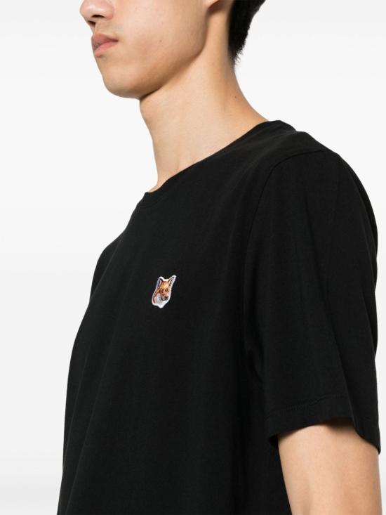  메종키츠네 반팔 티셔츠 LM00104KJ0008P199 Black - MAISON KITSUNE