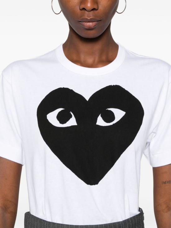  꼼데가르송 반팔 티셔츠 AXT070D White - COMME DES GARCONS