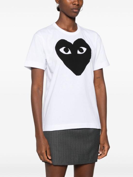  꼼데가르송 반팔 티셔츠 AXT070D White - COMME DES GARCONS