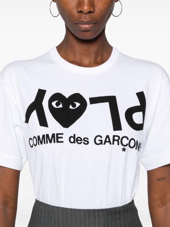  꼼데가르송 반팔 티셔츠 AXT068D White - COMME DES GARCONS