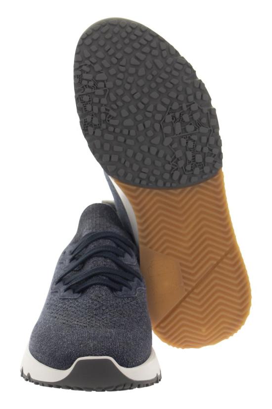  브루넬로 쿠치넬리 스니커즈 MZUKISO250CO250 Blue - BRUNELLO CUCINELLI