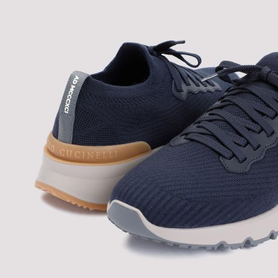  브루넬로 쿠치넬리 스니커즈 MZUWLBO253CEG72 Blue - BRUNELLO CUCINELLI