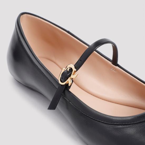  지안비토로시 플랫 슈즈 G2222305GOMNXF BLACK - GIANVITO ROSSI