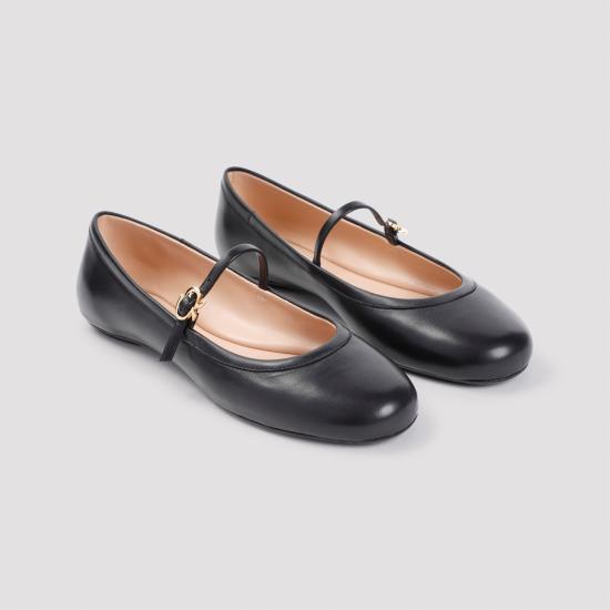  지안비토로시 플랫 슈즈 G2222305GOMNXF BLACK - GIANVITO ROSSI