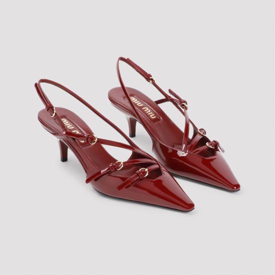 25FW 미우미우 힐/펌프스 5I013EFM055069 F0D27 RED - MIU MIU