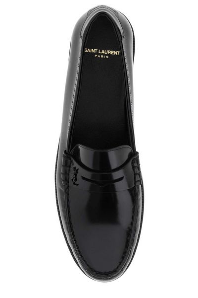 25SS 생로랑 로퍼 670231AAA7R 1000 BLACK - SAINT LAURENT
