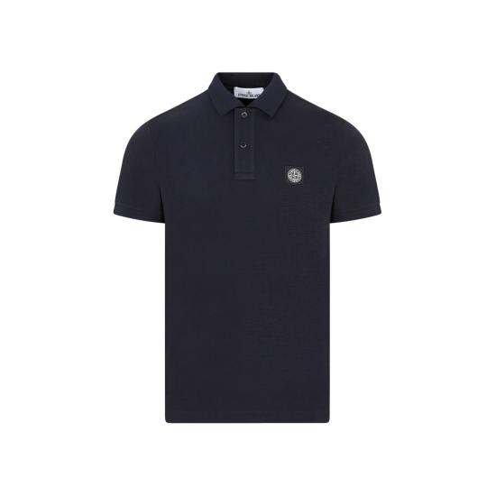  스톤 아일랜드 로고 패치 폴로 티셔츠 81152SC17A0020 Blue