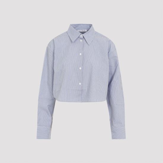 24FW 아크네 스튜디오 폴로 티셔츠 AC0689 BLUE - ACNE STUDIOS