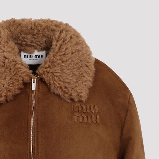  미우미우 자켓 MPV903SOOO1ZKQ BROWN - MIU MIU