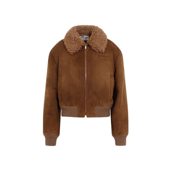  미우미우 자켓 MPV903SOOO1ZKQ BROWN
