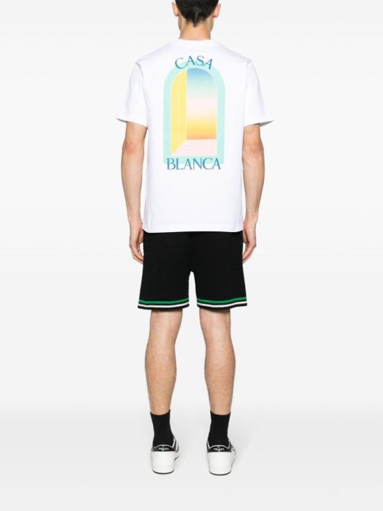  카사블랑카 반팔 티셔츠 UMPF24JTS00101 WHITE - CASABLANCA