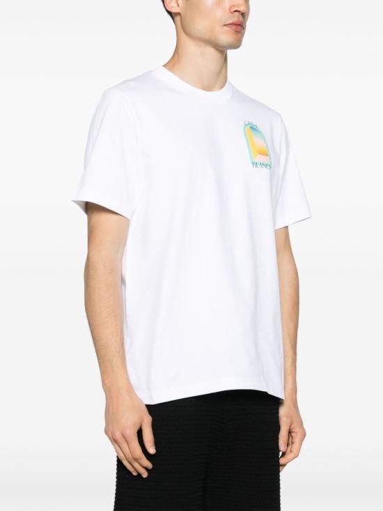  카사블랑카 반팔 티셔츠 UMPF24JTS00101 WHITE - CASABLANCA