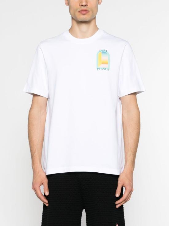  카사블랑카 반팔 티셔츠 UMPF24JTS00101 WHITE - CASABLANCA