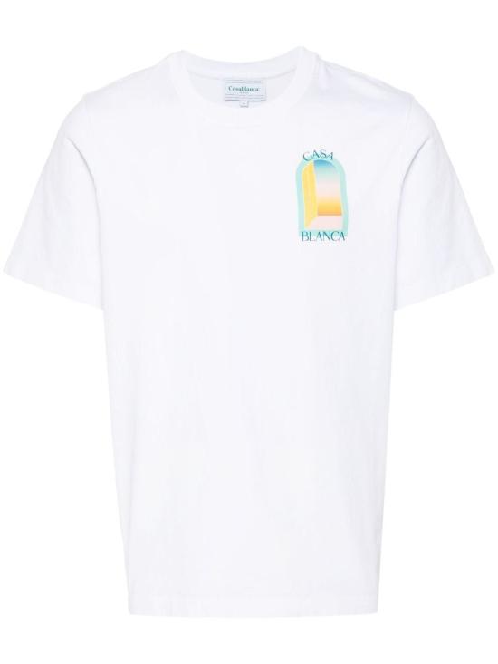  카사블랑카 반팔 티셔츠 UMPF24JTS00101 WHITE