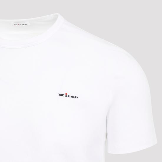  키톤 반팔 티셔츠 UNWM008K0228F06005 WHITE - KITON