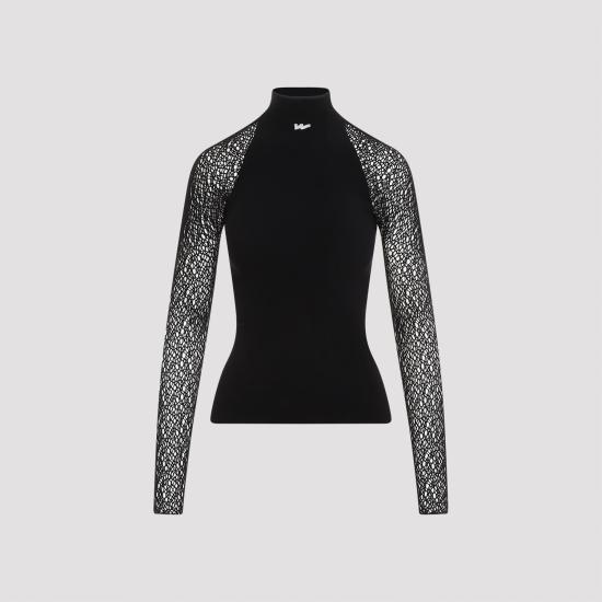  월포드 반팔 티셔츠 053344 BLACK - WOLFORD