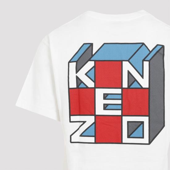  겐조 반팔 티셔츠 FE65TS2874SG WHITE - KENZO